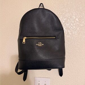 Coach C5680 Kenley Backpack in Crossgrain Leather ~Black.